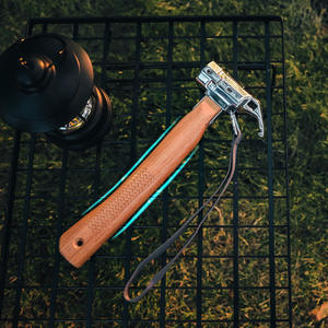 Martillo para Estacas de Tienda de Campaña, de Acero Inoxidable con Mango de Madera, Herramienta Multifuncional para Camping y Actividades al Aire Libre - Product Image 4