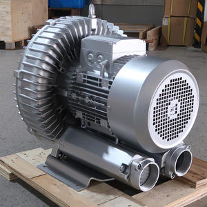 เครื่องเป่าลมร้อนแบบใหม่7.5hp เป่าลมร้อนแบบมีช่องด้านข้างแรงดันสูง5.5KW 380V สำหรับการทำแห้งแบบสุญญากาศ - Product Image 3