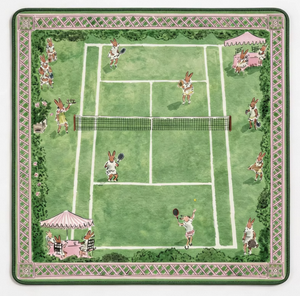 Tapete de Mahjong Impermeable Antideslizante con Reducción de Ruido, Diseño Personalizado con Patrón de Conejo, Color Verde, para Entretenimiento - Product Image 1