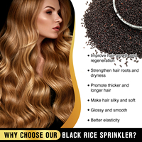 Sérum en Spray para el Crecimiento del Cabello con Biotina y Agua de Arroz Negro, Tratamiento de Crecimiento Rápido para la Caída del Cabello para Hombres y Mujeres, 100 ml