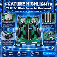 Untuk TS M13-1 Blade Server Motherboard PN YZCA-00515-01 YPCB-00515-1P1 Dual LGA2011 V2 Mainboard Port VGA Bekas/Refurbished