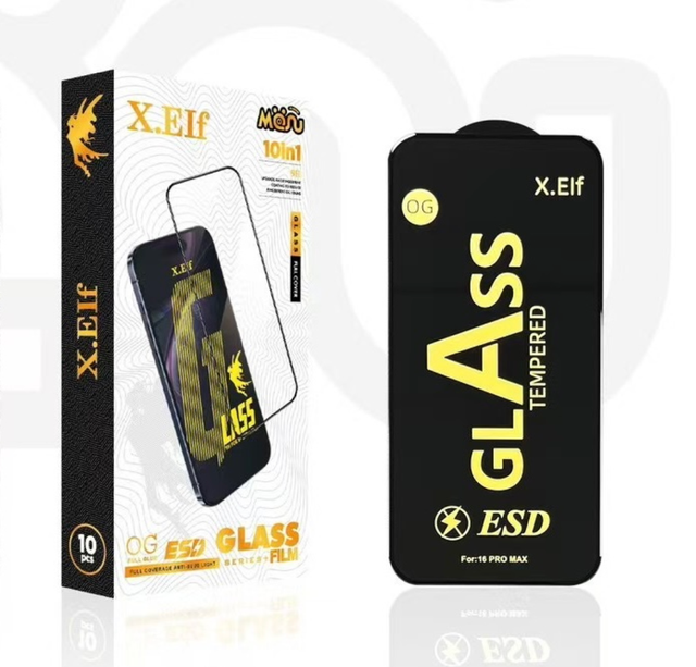 Factory Wholesale OG Anti Static ESD 9H Tempered Glass Screen Protector for iPhone 17 Pro Max 17 16 15 14 13 12 11 XR XS