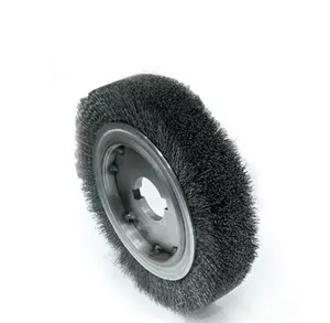 High Quality Clean Polish Wear-resisting Silver Steel Wire Wheel Brush