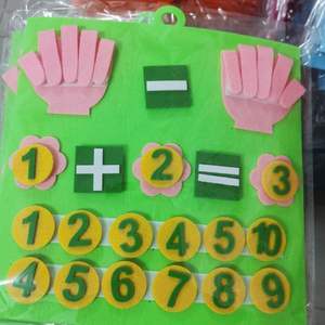 Offre Spéciale pas cher aides pédagogiques jouets pour étudiants jeu <span class=keywords><strong>fait</strong></span> <span class=keywords><strong>maison</strong></span> aides pédagogiques conseils d'apprentissage maternelle mathématiques feutre planches - Product Image 4