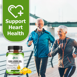 Gélules d'huile de foie de morue oméga-3 de haute qualité pour la récupération musculaire, le soutien cardiaque et immunitaire, avec vitamine A - Product Image 5