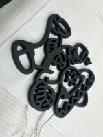 Lettres lumineuses 3D personnalisées Boyang à LED, enseignes murales alimentées par transformateur, écologiques pour les écoles