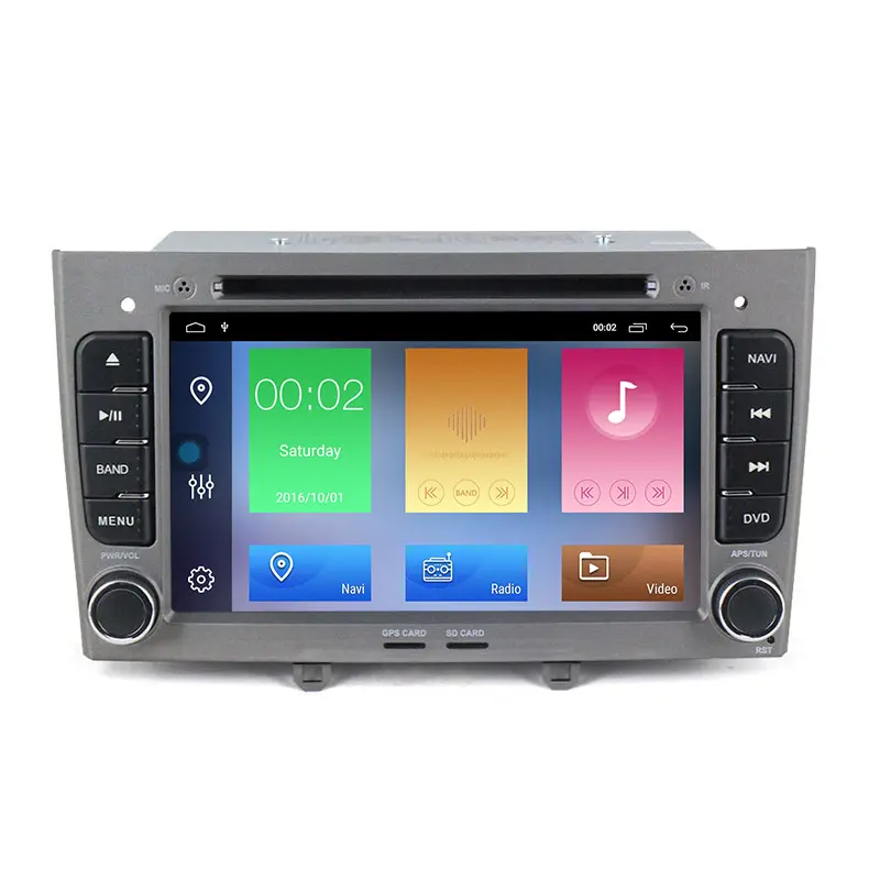 MEKEDE 7 "2 DIN Android 10 dört çekirdekli araba cd dvd multimedya oynatıcı Peugeot 408 308 ile -BUS wifi <span class=keywords><strong>GPS</strong></span> radyo stereo ses