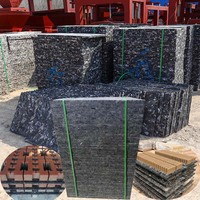 Machine de fabrication de briques en béton, de blocs creux et de pavés, avec capacité de transmission de vibrations élevée, pour palettes en plastique, taille personnalisée - Occasion