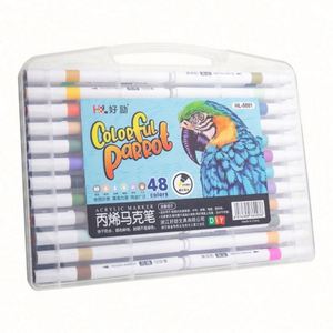 Marqueurs acryliques, ensemble de marqueurs d'art pour enfants, marqueurs de couleur pour étudiants, dessin créatif, bricolage, graffiti - Product Image 1