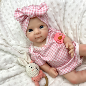Adorable Muñeca Bebé <span class=keywords><strong>Reborn</strong></span> de <span class=keywords><strong>Silicona</strong></span> Betty con Boca Abrible, Cuerpo Completo Pintado, <span class=keywords><strong>Silicona</strong></span> Suave y Sólida, Regalo de Navidad para la Familia - Product Image 2