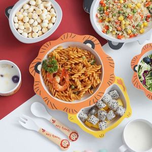 Juego de Vajilla Ecológico de Fibra de Bambú, 5 Piezas para Niños, Biodegradable, con Tenedor para Sopa - Product Image 2
