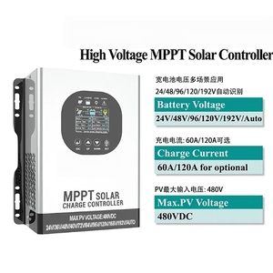 Bộ điều khiển sạc pin năng lượng mặt trời tự động LCD 480VDC điện áp cao thông minh MPPT 120A 60A 24V 48V <span class=keywords><strong>96V</strong></span> 120V 192V - Product Image 2