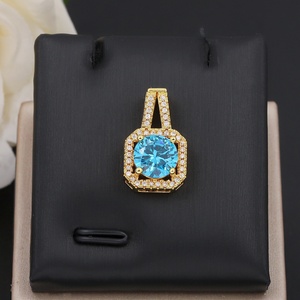 JXX Joyería Chapada en Oro, Colgante de Circonita Cúbica 5A+ de Colores para Mujer, Hecho de Latón - Product Image 3