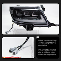 Pour Toyota Hilux Vigo 2012 2013 2014, ensemble de phares LED, paire, blanc, lentille de projecteur DRL, remplacement de lampe pour pick-up, 12V