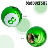 Bouchons de valve personnalisés style bille de billard (8 boules) en plastique ABS, cache-poussière pour jantes de voiture, moto, vélo, scooter