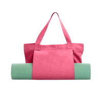 LADYGLOW Sacs de sport pour tapis de yoga Pilates en toile avec logo personnalisé Sac de yoga portable Gym Fitness Tote