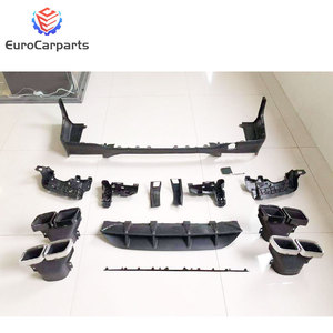 2016-2019y <span class=keywords><strong>GLC</strong></span> X253 actualización a 2020y GLC63 SUV parachoques trasero del coche difusor labio puntas de escape para <span class=keywords><strong>Mecedes</strong></span> Benz Clase <span class=keywords><strong>GLC</strong></span> - Product Image 2