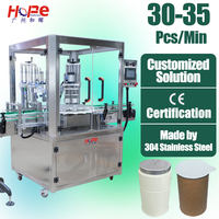 Offre Spéciale rotatif 2 têtes pré-fait Film thermoscellant tasse à thé puce tasse Sauce confiture feuille d'aluminium thermoscellage Machine
