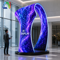 Layar LED AI DISPLAY P1.8 P2 P2.5 Modular Freeform Bentuk Khusus untuk Sewa Acara, Konser, dan Panggung, Dijual
