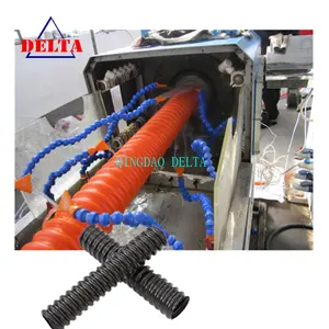 Machine Flexible de production de tuyaux de ondulation en spirale HDPE construction de pont machine de tuyau de force de pression