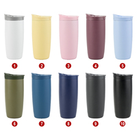 Mug à café de bureau personnalisé avec logo, 20 oz, 600 ml, tasse en acier inoxydable isolée sous vide avec couvercle à double ouverture 2-en-1