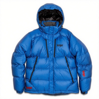 Veste bomber en nylon à panneaux contrastés imperméable et chaude sur mesure Fermeture éclair Chapeau amovible Parka Manteau matelassé Unisexe Printemps Écologique