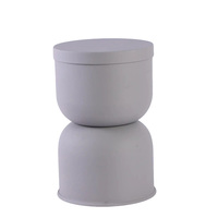 Table d'appoint en métal minimaliste moderne pour chambre salon et décoration intérieure Table basse de rangement en fer noir prix d'usine