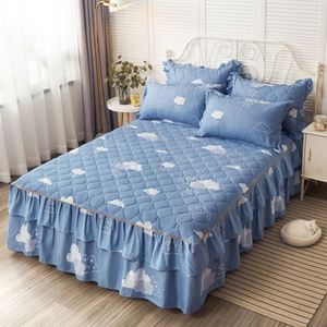 Al por mayor, nueva llegada: Sábanas acolchadas gruesas, textiles para cama, colchas, sábanas planas, cubrecamas de algodón con diseño floral y faldones para cama. - Product Image 3
