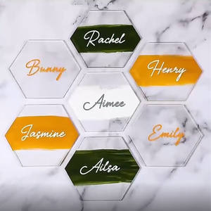 Letrero de Acrílico Transparente <span class=keywords><strong>para</strong></span> Números de Mesa de Boda, Tablero de Mensajes <span class=keywords><strong>para</strong></span> Menú, Decoración de Eventos y Bares - Product Image 4