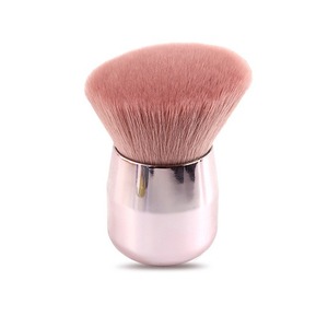 Pinceau à poudre personnalisable à marque privée, manche en plastique, poils synthétiques doux, pinceau professionnel pour le maquillage du visage pour femmes - Product Image 2