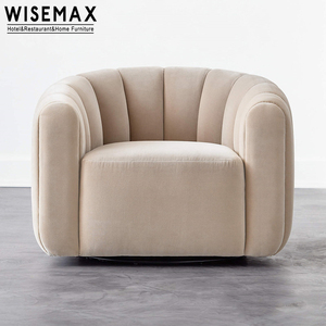 WISEMAX – <span class=keywords><strong>fauteuil</strong></span> <span class=keywords><strong>pivotant</strong></span> en velours pour la maison, tissu de luxe, chaises de salon occasionnelles, moderne, italien - Product Image 6