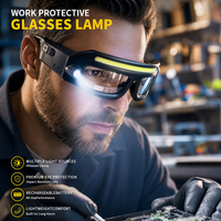 Gafas de Trabajo Recargables de Alto Rendimiento, Multifuncionales, con Luz LED IPX4 y Función de Sensor, para Hombres y Mujeres