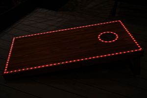 Cornhole Outdoor Wooden Bean Bag Toss Corn Hole Led Lights Board Golf Chipping <span class=keywords><strong>Game</strong></span> Set - Product Image 6