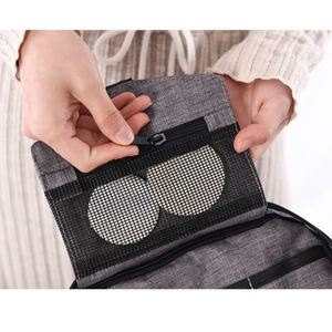 China Factory Custom Waterproof Portable Toilet <b>Bag</b> Hanging <b>Travel</b> <b>Organizer</b> Toilet Kit Cosmetic <b>Bag</b> with Hook - Product Image 5