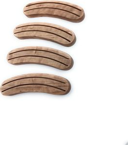 Porte-cartes de jeu en bois de cerisier massif, ensemble de 4 pièces, fabriqués à la main, pour Bridge, Canasta, <span class=keywords><strong>Poker</strong></span> - Product Image 5