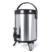 Distributeur de boissons thermiques en acier inoxydable HENGZHI, capacité de 8L à 12L, pour thé au lait, café, boissons chaudes/froides, service buffet