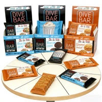 Boîtes de présentation en carton personnalisées pour barres protéinées, chocolat, noix et amandes, emballage en papier
