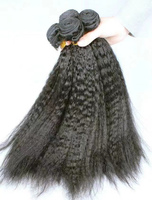 Stock de Cheveux Bruts Non Traités Grade 16A, Vison Brésilien Lisse, Cuticules Alignées, Paquets Kinky, Donneur Unique, 14, Vente en Gros pour Fournisseurs