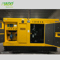 Groupe électrogène diesel insonorisé 110kW 138kVA, centrale électrique 150kVA 200kVA 250kVA 300kVA 400kVA avec garantie