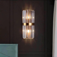 Applique Murale LED en Cristal de Luxe Nordique pour Salon, Chambre, Escalier, Couloir, Chevet - Intensité Réglable