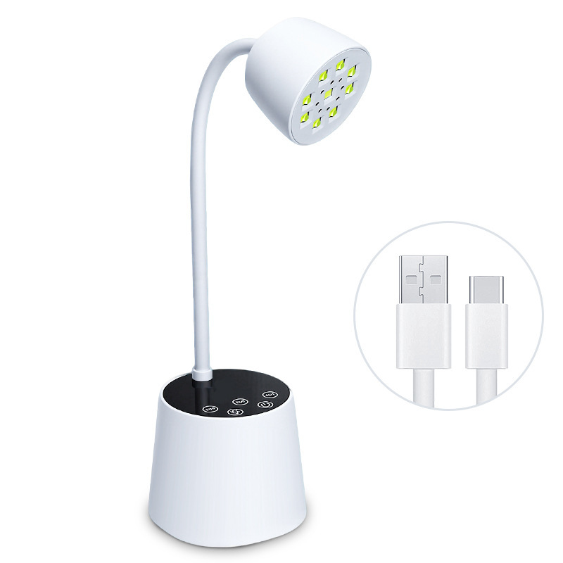 Lámpara de uñas recargable m10 blanca