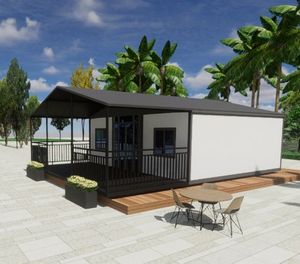 Casa Prefabricada de Estilo Industrial Moderno con Estructura de Acero, Panel Sándwich Impermeable, Plegable, Tipo Villa, con 50 Años de Vida Útil - Product Image 5