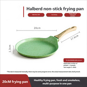 Poêle à crêpes en aluminium antiadhésive avec manche en bois, poêle à omelettes, poêle à steak, crêpière à <span class=keywords><strong>induction</strong></span>, ustensile de cuisine - Product Image 5