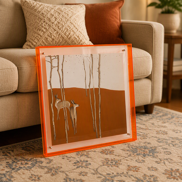 Wholesale Custom A1,A2,A3,A4,A5,4x6,6x8,8x10,11x14 Double-Sided Transparent Acrylic Photo Frame Light and Shadow Display Stand