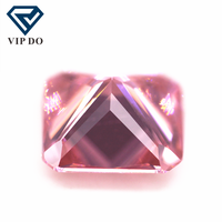 3x3mm-12x12mm, zircon cubique en forme d'octogone, coupe carrée rose, pierres précieuses synthétiques en vrac, coupe princesse, pierres CZ carrées