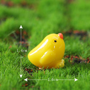 Modelo en miniatura resina Familia Pollo/gallina/huevo/pollos nido ornamento bolsa ciega animales paisaje bonsái decoración de jardín de hadas - Product Image 5