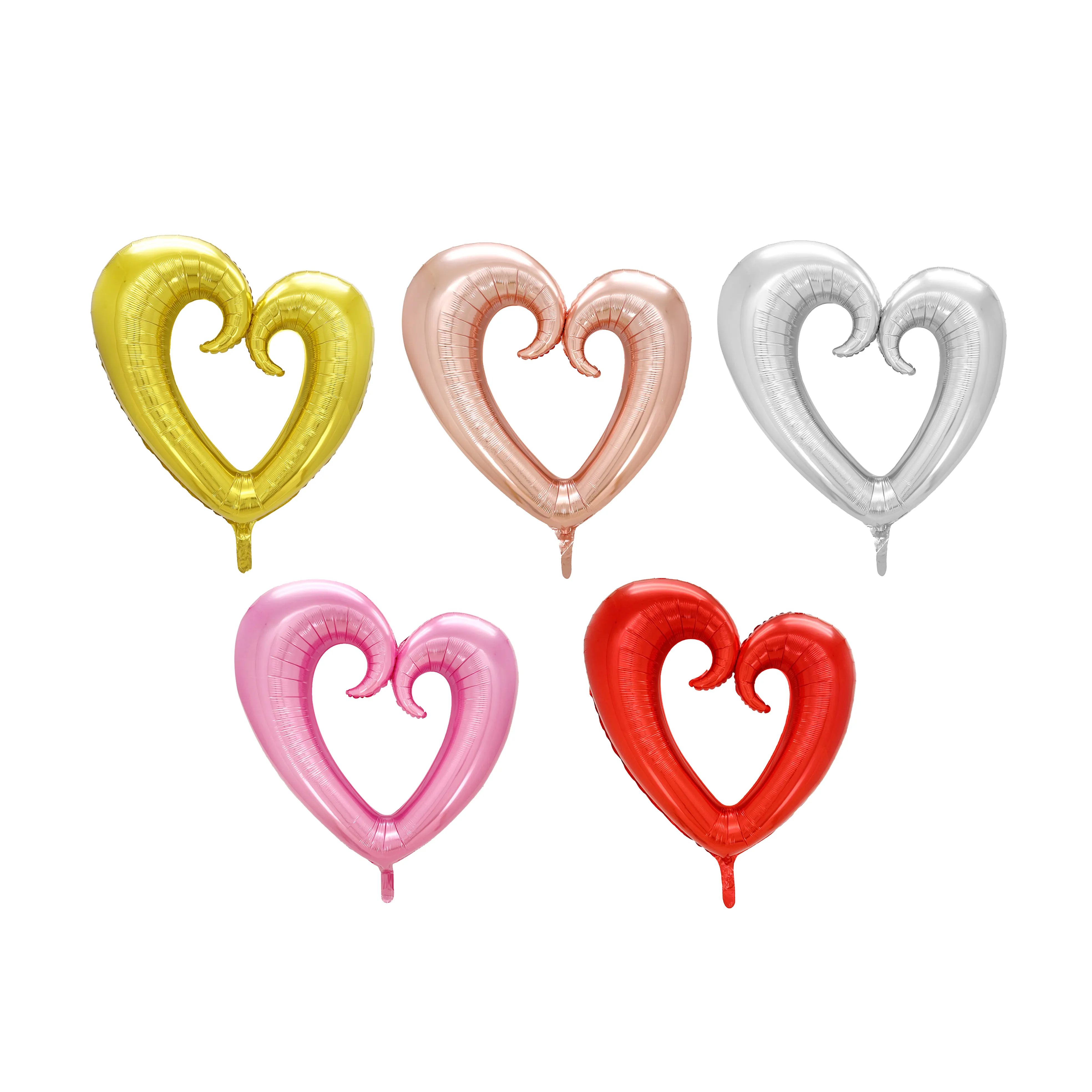 36 Inch Hook Hollow Heart Shape Foil Balloons Wedding Valentines Day Party Decoration Balloons Factory Inflatable Balloons