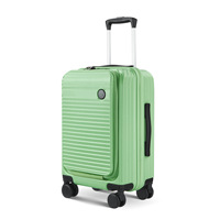 Nouvelle valise à roulettes pour ordinateur portable, modèle frontal, unisexe, avec serrure TSA, style professionnel, petite valise de voyage de 20 pouces en ABS+PC