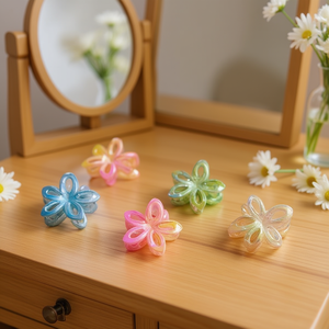 กิ๊บติดผมรูปดอกไม้ Nk ขนาด 8 ซม. พลาสติกหลากสีสำหรับผู้หญิงและเด็กผู้หญิง - Product Image 2