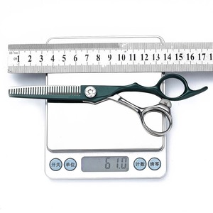 Hairdressing Scissors Set 6 Inch 9Cr13 Stainless Steel Professional Haircut Shears Dark Green Silver Handle - Product Image 3